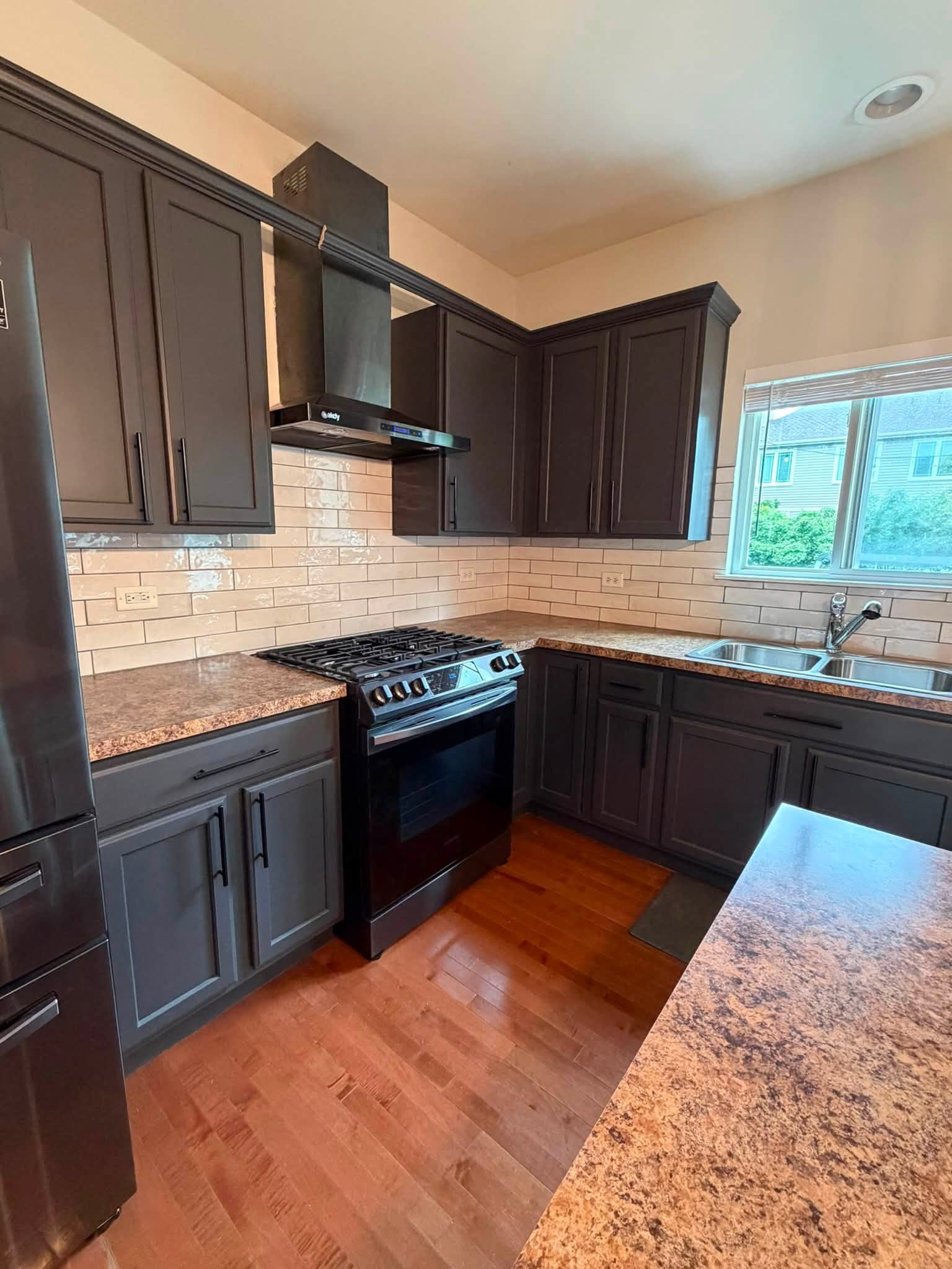 Kitchen remodel with subway tile backsplash
